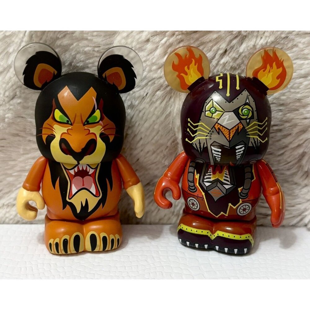 Disney Vinylmation Scar And Robot Scar Lion King Collectible Figures